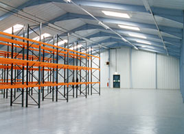 Warehouse built using the Leofric Enterprise system