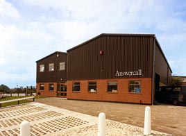 A Leofric steel frame building used as a call center.